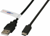 Efb Prémium USB-A apa - USB-C 2.0 Adat kábel - Fekete (1m)