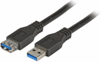 Efb USB-A apa - USB-A anya 3.0 Hosszabbító kábel - Fekete (1.8m)