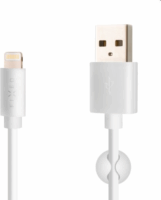 Fixed USB-A apa - Lightning apa Adat és töltő kábel - Fehér (2m)