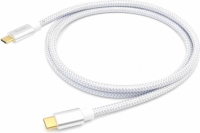Equip 128356 USB-C apa - USB-C apa 3.2 Adat és töltő kábel - Fehér (0.5m)