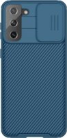 Nillkin CamShield Pro Samsung Galaxy S21 Plus 5G Szilikon Tok - Sötétkék