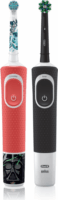 Oral-B Vitality Pro D103 + Kids D100 Star Wars Elektromos fogkefe Duopack - Fekete/Narancssárga (2db)