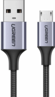 Ugreen US290 USB-A apa - Micro USB-B apa 2.0 Adat és töltőkábel - Fekete (1m)