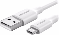 Ugreen US289 USB-A apa - Micro USB-B apa 2.0 Adat és töltőkábel - Fehér (1.5m)