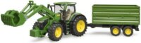 Bruder John Deere 7R 350 traktor pótkocsival (1:16) - Zöld