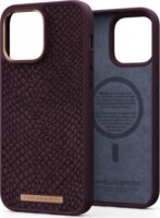Njord Salmon Leather MagSafe Apple iPhone 14 Pro Max Bőr Tok - Bordó
