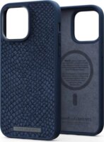 Njord Salmon Leather MagSafe Apple iPhone 14 Pro Max Bőr Tok - Kék
