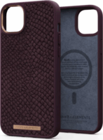 Njord Salmon Leather MagSafe Apple iPhone 14 Plus Bőr Tok - Bordó
