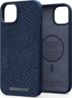 Njord Salmon Leather MagSafe Apple iPhone 14 Plus Bőr Tok - Kék