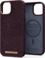 Njord Salmon Leather MagSafe Apple iPhone 14 Bőr Tok - Bordó