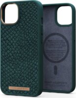 Njord Salmon Leather MagSafe Apple iPhone 14 Bőr Tok - Zöld