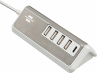 Brennenstuhl Estilo Hálózati USB-C / USB-A töltő - Fehér/Ezüst (20W)