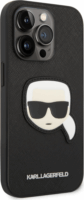 Karl Lagerfeld Apple iPhone 14 Pro Bőr Tok - Fekete