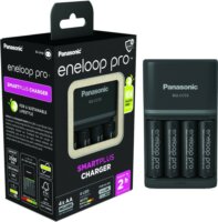 Panasonic Eneloop Pro BQ-CC55 4x AA/AAA NIMH Akkumulátor töltő + 4db elem