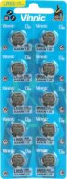 Alkaline Vinnic LR55 Gombelem (10db/csomag)