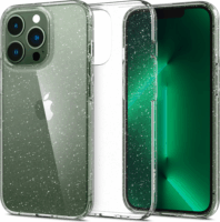 Spigen Liquid Crystal Glitter Apple iPhone 13 Pro Szilikon Tok - Átlátszó