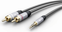 Goobay 78579 Jack apa - 2x RCA apa Kábel (1.5m)