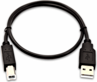 V7 V7USB2AB-50C-1E USB-A apa - USB-B apa 2.0 Nyomtató kábel - Fekete (0.5m)