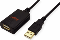 Roline 12.04.1089 USB-A Hosszabbító - Fekete (2m)