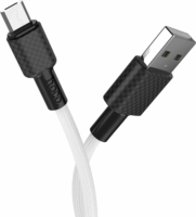 Hoco X29 USB apa - MicroUSB apa Adat- és töltőkábel 1m - Fehér
