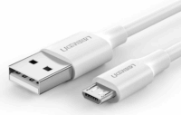 Ugreen US289 USB-A apa - Micro USB-B apa 2.0 Adat és töltőkábel - Fehér (2m)
