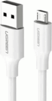 Ugreen US289 USB-A apa - Micro USB-B apa 2.0 Adat és töltőkábel - Fehér (1.5m)