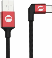 PGYTech USB-C - Lightning kábel 0.35m - Fekete/Piros