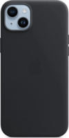 Apple MagSafe-rögzítésű iPhone 14 Plus Gyári Bőrtok - Éjfekete