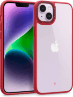 Caseology Skyfall Apple iPhone 14 Plus Szilikon Tok - Átlátszó/Piros