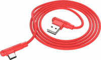 HOCO X46 USB-A apa - USB-C apa 2.0 Adat és töltőkábel - Piros (1m)