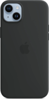 Apple MagSafe-rögzítésű iPhone 14 Plus Gyári Szilikontok - Éjfekete