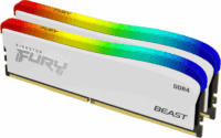 Kingston 32GB / 3600 Fury Beast RGB White Special Edition DDR4 RAM KIT (2x16GB)