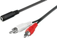 Goobay 50442 3.5mm Jack anya - 2x RCA apa Kábel (1.4m)