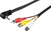 Goobay 50209 3.5mm jack apa - 3x RCA apa Kábel (1.5m)