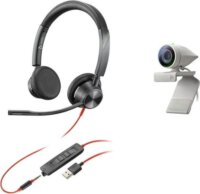 Plantronics Blackwire 3325 Vezetékes Headset + Poly Studio P5 Webkamera