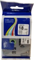 Zafír (Brother TZe-241) P-touch Feliratozógép szalag 18mm / 8m - Fehér alapon fekete