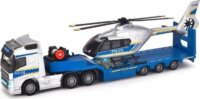 Simba Majorette Grand Volvo teherautó + helikopter készlet (1:43) - Kék/fehér