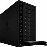 Icy Box IB-3810-C31 3,5" USB 3.1 Külső HDD/SDD ház - Fekete