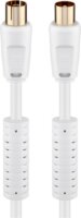Goobay 67277 Koax zavarszűrős antenna kábel 2.5m - Fehér