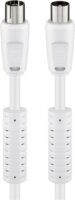 Goobay 50724 Koax zavarszűrős antenna kábel 2.5m - Fehér