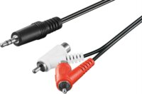 Goobay 50213 3.5mm Jack apa - 2x RCA apa Kábel (1.5m)