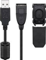 Goobay 93284 USB-A apa - USB-A anya 2.0 Hosszabbító kábel - Fekete (2m)