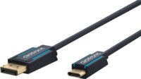 Clicktronic 44931 USB-C - Displayport kábel 1m - Fekete