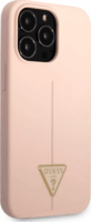Guess Triangle Logo Apple iPhone 13 Pro Szilikon Tok - Rózsaszín