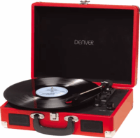Denver VPL-120 Bakelit Vinyl lemezjátszó Gramofon - Piros