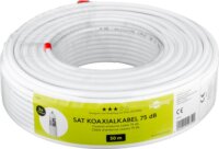 Goobay 49759 Koax antenna kábel 50m - Fehér