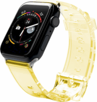 Fusion Light Apple Watch 2/3/4/5/6/SE/7 Szilikon szíj 38/40/41mm - Sárga