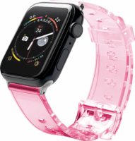 Fusion Light Apple Watch 2/3/4/5/6/SE/7 Szilikon szíj 42/44/45 mm - Piros