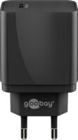 Goobay Hálózati USB-C Gyorstöltő - Fekete (25W)