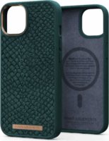 Njord Salmon Leather Apple Iphone 14 Pro Max MagSafe kompatibilis bőr Tok - Zöld